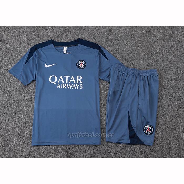 Chandal del Paris Saint-Germain Jordan Manga Corta 2025-2026 Gris - Pantalon Corto